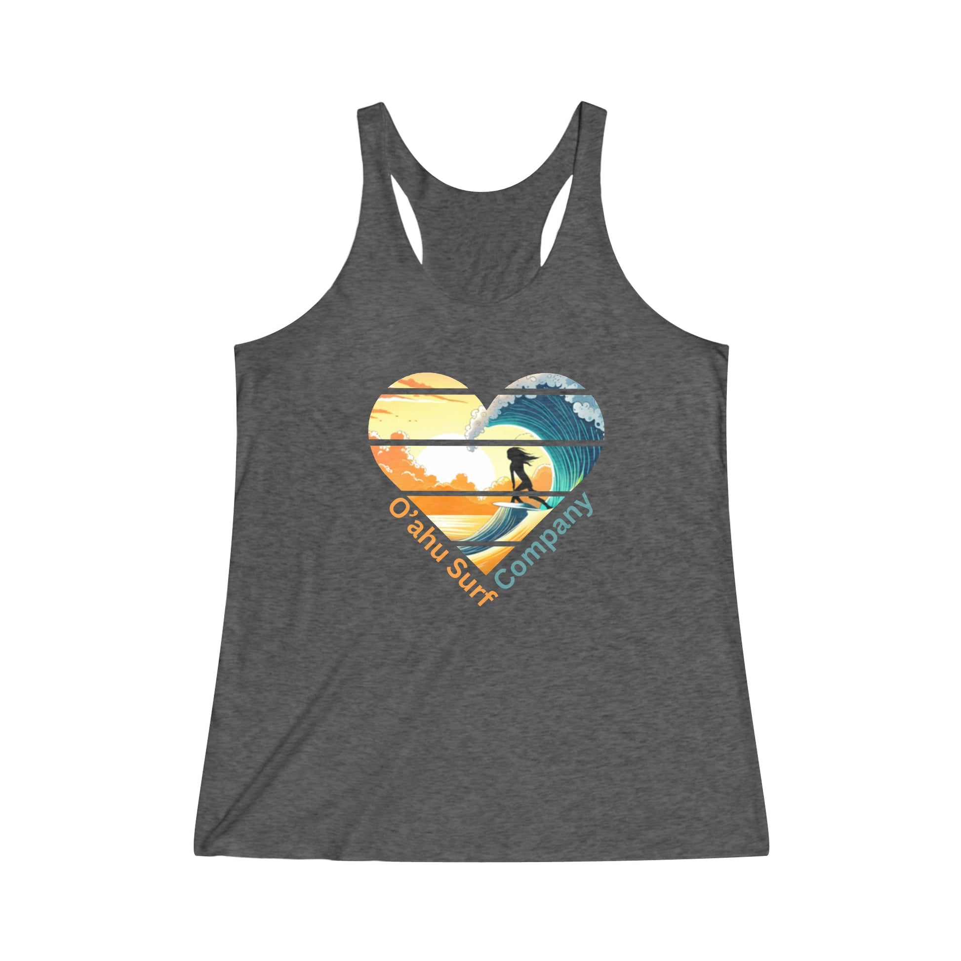 O'ahu Surf Company Surfer Girl Heart Women's Tank. Tank Tops. surf girl Hawaii tank top