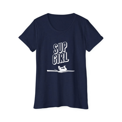 O'ahu Surf Company Women's SUP Girl Surfer T-Shirt - O'ahu Surf Company