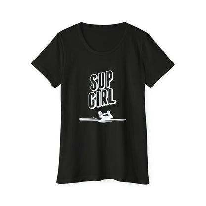 O'ahu Surf Company Women's SUP Girl Surfer T-Shirt - O'ahu Surf Company