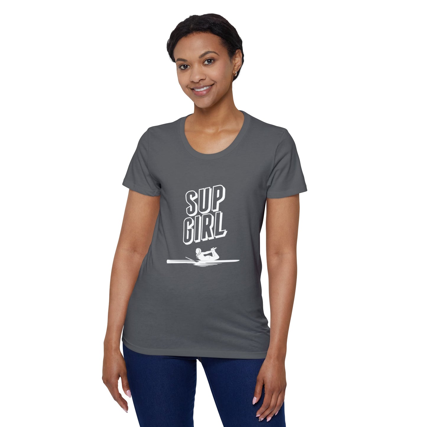 O'ahu Surf Company Women's SUP Girl Surfer T-Shirt - O'ahu Surf Company