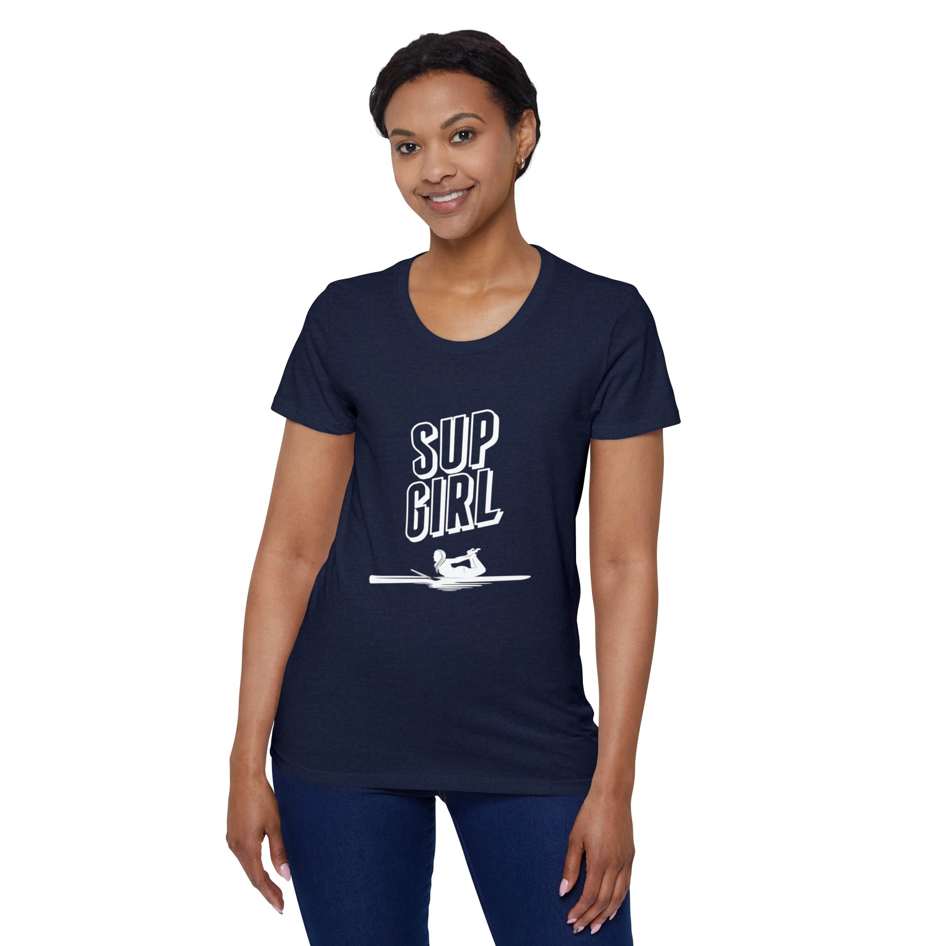 O'ahu Surf Company Women's SUP Girl Surfer T-Shirt - O'ahu Surf Company